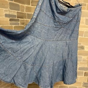 Lauren Jeans Co Circle Denim Skirt sz 16